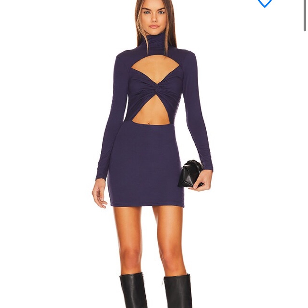 Superdown Purple Cut-Out Dress